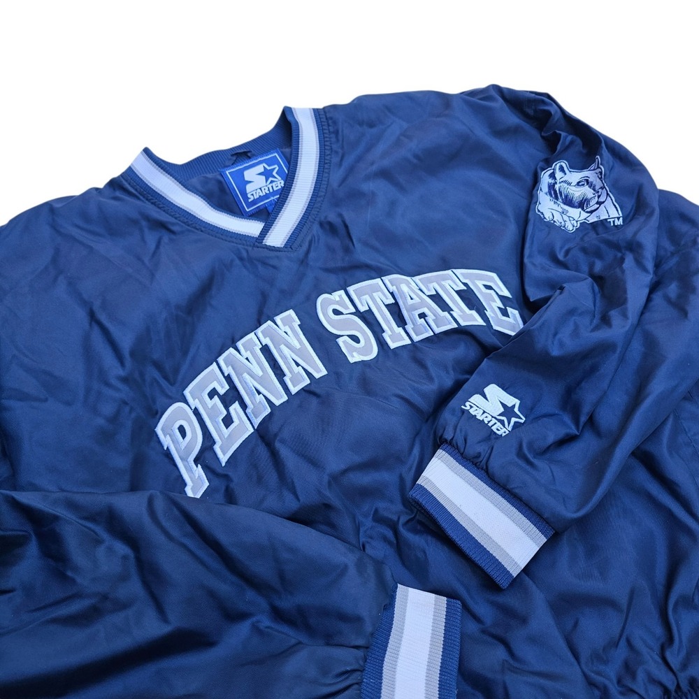Vtg Starter Penn State Nittany Lions Pullover Windbreaker Jacket Mens Size XL
